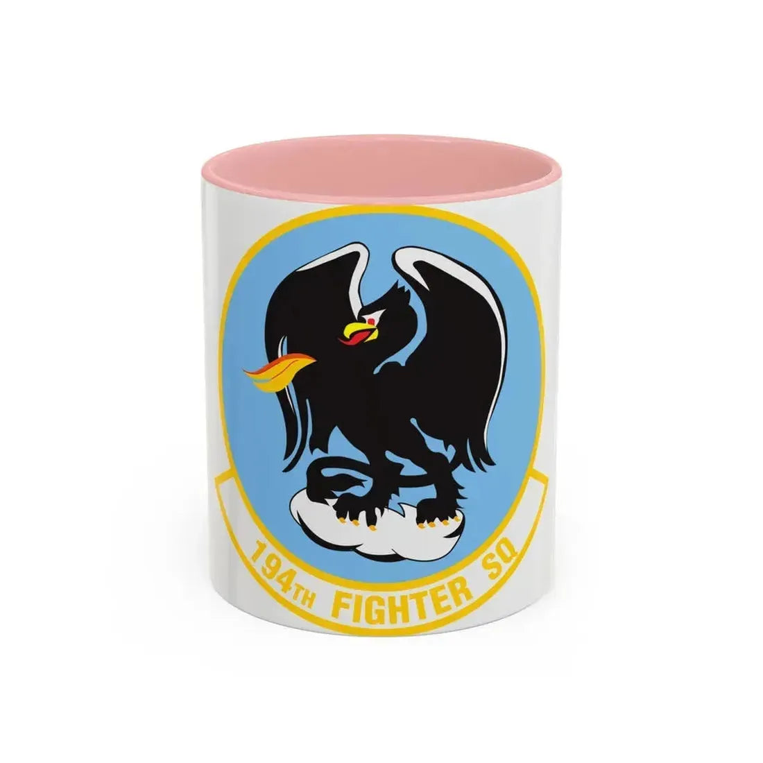 194 Fighter Squadron (U.S. Air Force) Accent Coffee Mug 11oz Pink - Go Mug Yourself