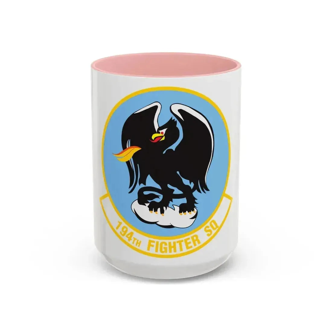 194 Fighter Squadron (U.S. Air Force) Accent Coffee Mug 15oz Pink - Go Mug Yourself