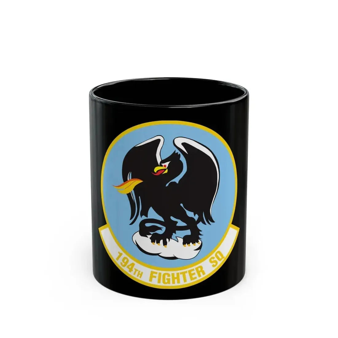 194 Fighter Squadron (U.S. Air Force) Black Coffee Mug - Go Mug Yourself