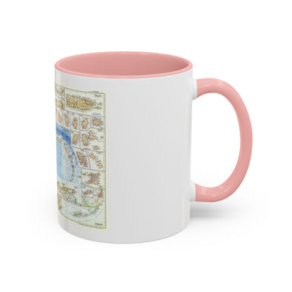 West Indies (1954) (Map) Accent Coffee Mug