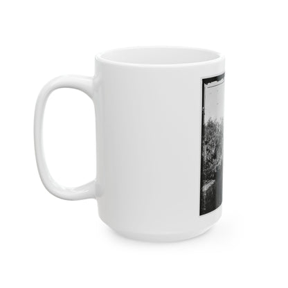 Savannah, Georgia. Bridge Over Stream (U.S. Civil War) White Coffee Mug