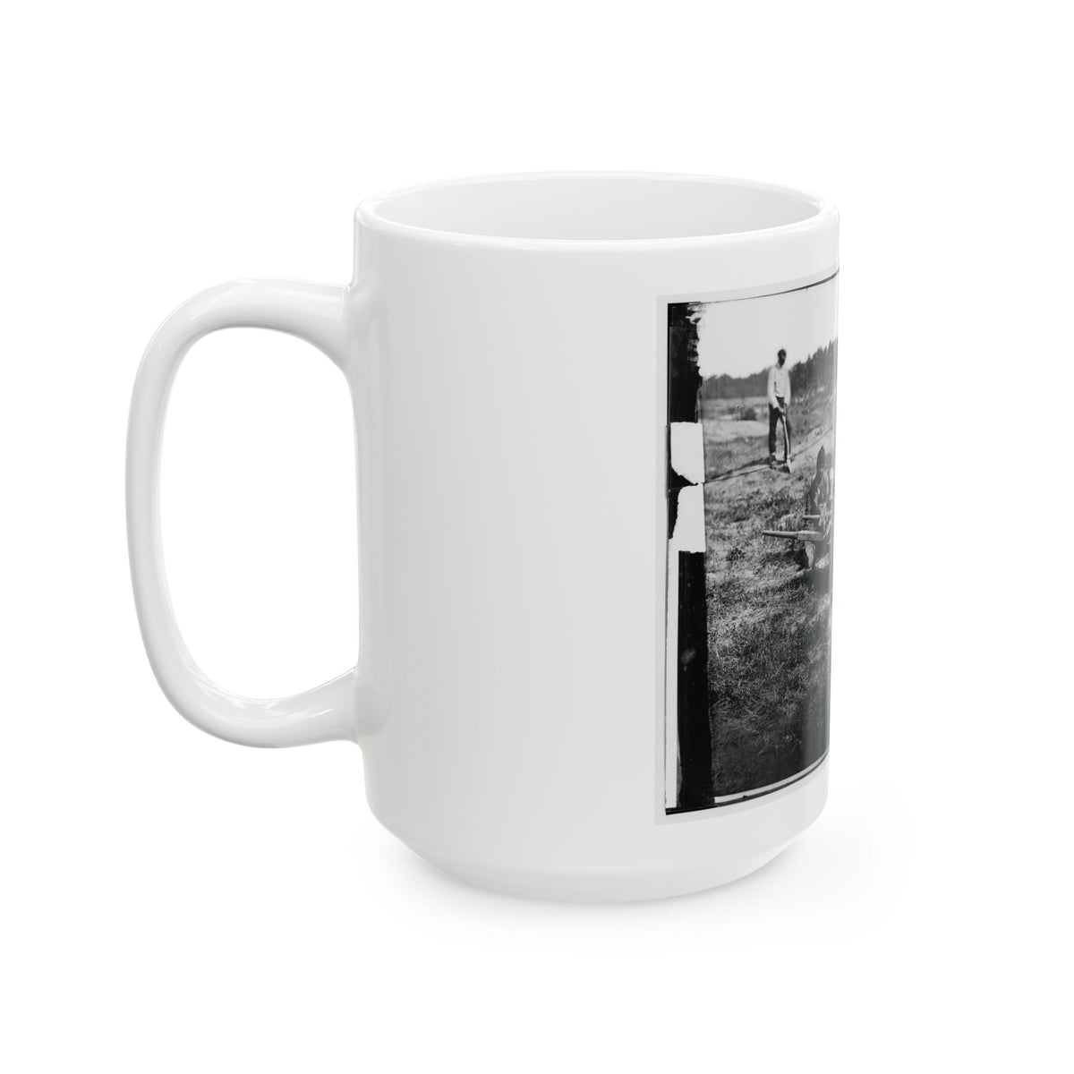 Cold Harbor, Va. African Americans Collecting Bones Of Soldiers Killed In The Battle (U.S. Civil War) White Coffee Mug