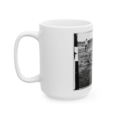 Cold Harbor, Va. African Americans Collecting Bones Of Soldiers Killed In The Battle (U.S. Civil War) White Coffee Mug