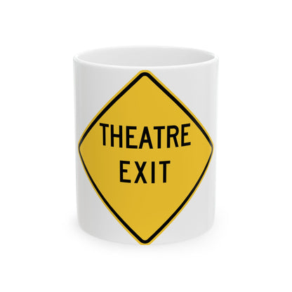 WISDOT W56-51 (Wisconsin) (Road Sign) White Coffee Mug-11oz-Go Mug Yourself