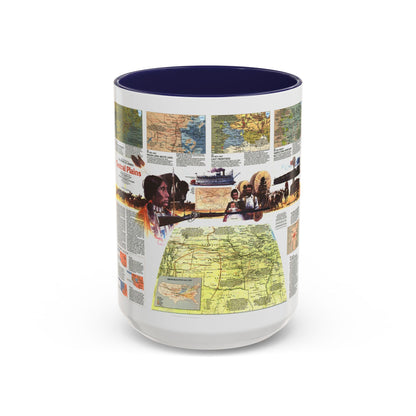 USA - Central Plains 2 (1985) (Map) Accent Coffee Mug