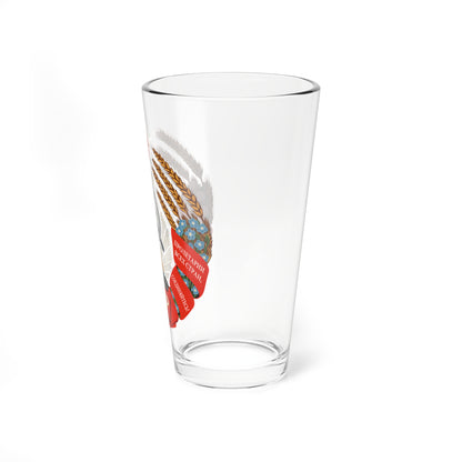 Emblem of the Byelorussian SSR 1958-1981 (Russia) (Coat of Arms) Pint Glass 16oz
