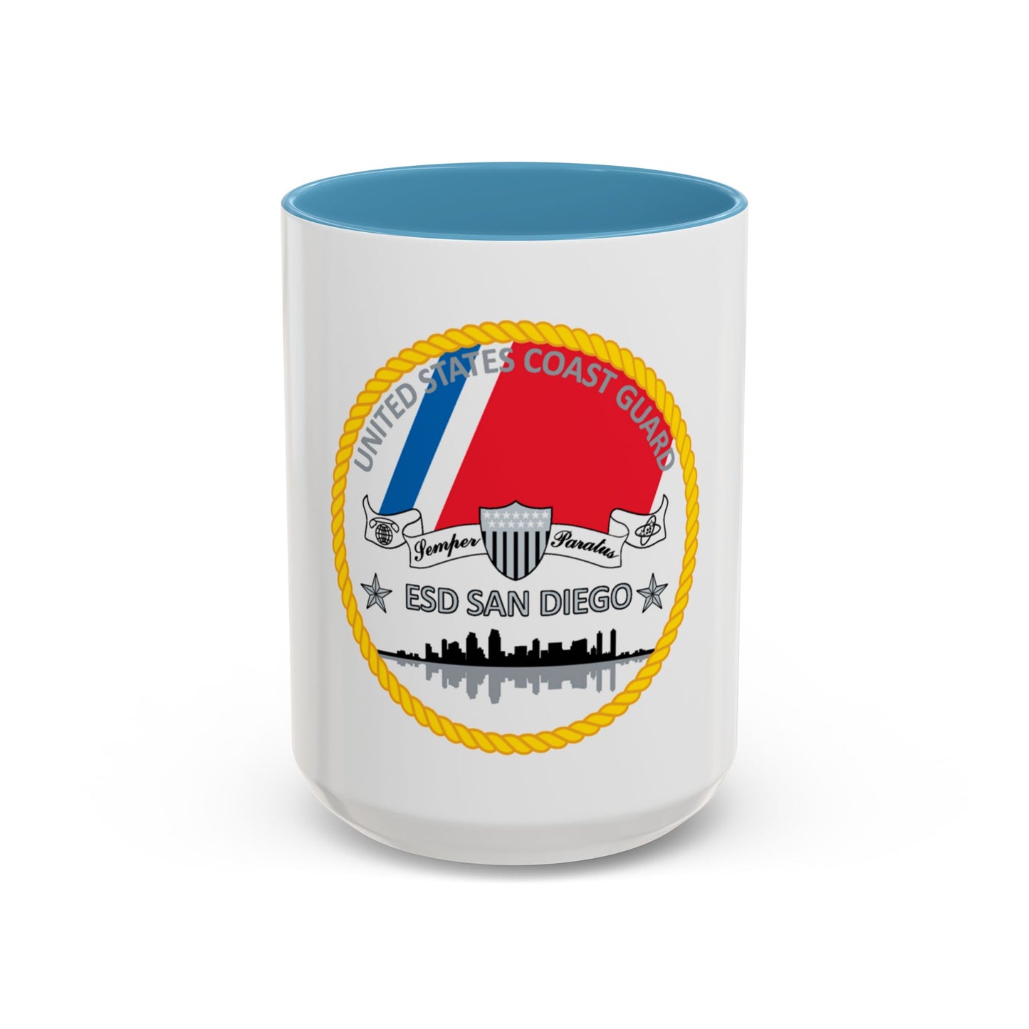 USCG ESD San Diego (U.S. Coast Guard) Accent Coffee Mug
