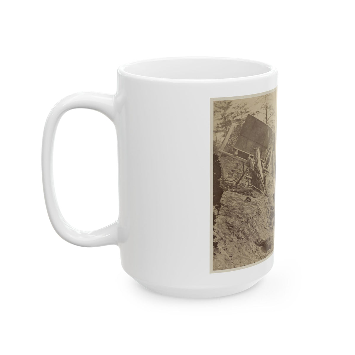 A Shattered Caisson, Fredericksburg, Va.(2) (U.S. Civil War) White Coffee Mug