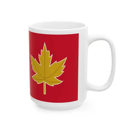 1946 Canadian flag proposal (Canada) White Coffee Mug - Go Mug Yourself