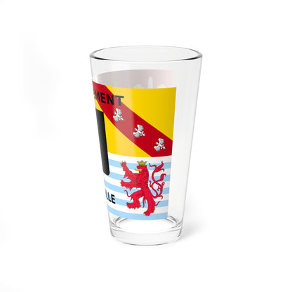 Flag of the Department of Moselle (France) Pint Glass 16oz