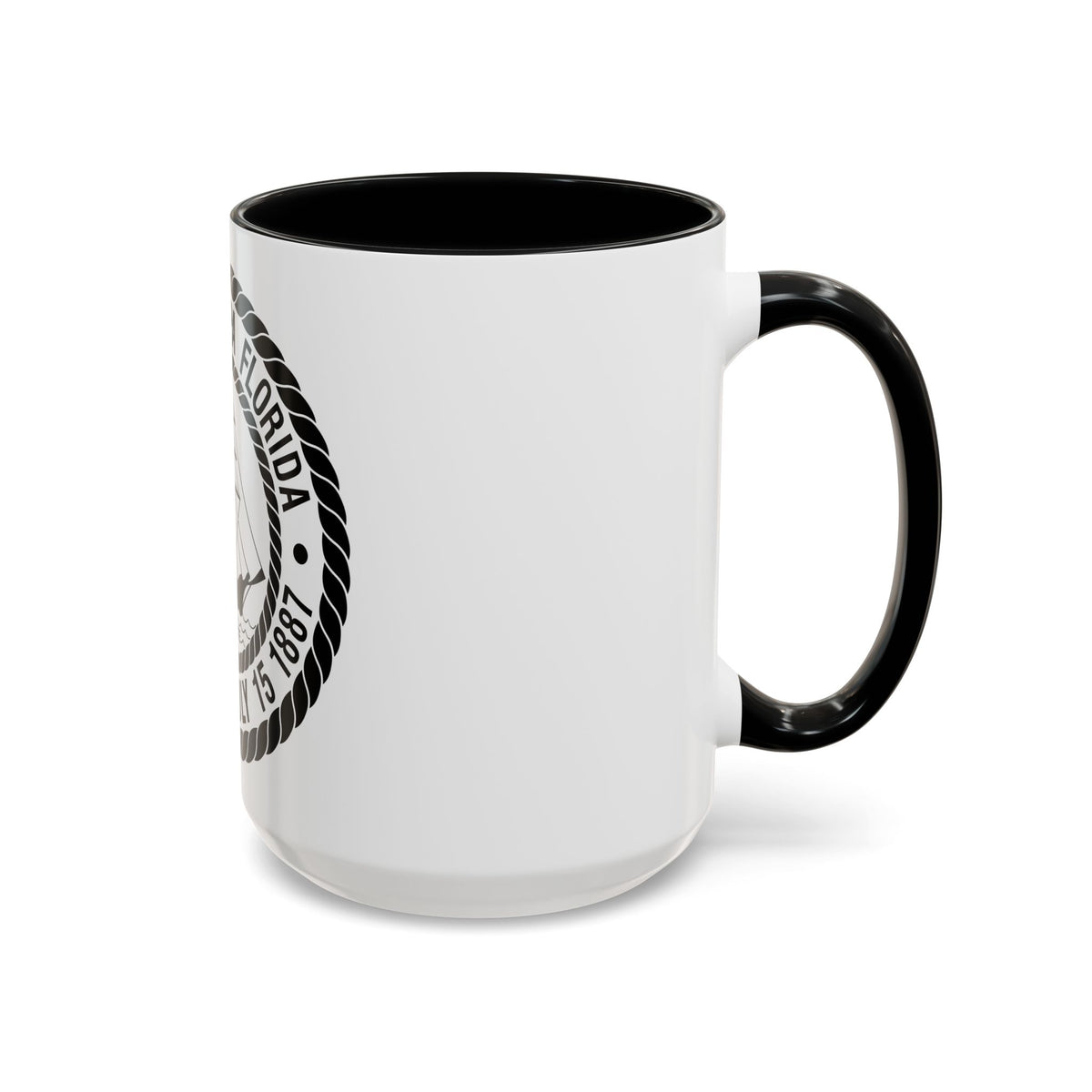 Seal of Tampa Florida - Accent Coffee Mug