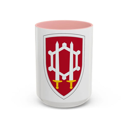 Engineer Command Vietnam (U.S. Army) Accent Coffee Mug-15oz-Pink-Go Mug Yourself