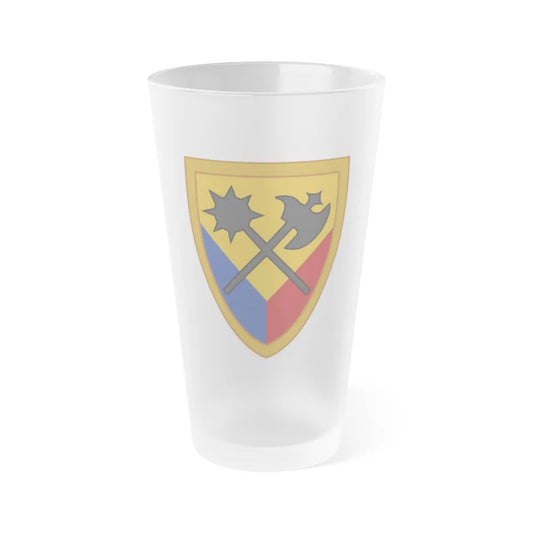 194th Armored Brigade 2 (U.S. Army) Frosted Pint Glass 16oz-Go Mug Yourself