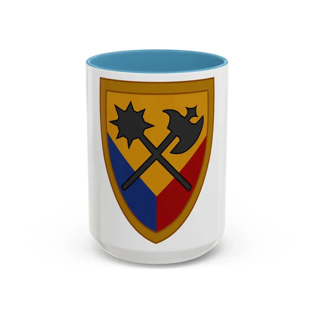 194th Armored Brigade 2 (U.S. Army) Accent Coffee Mug 15oz Light Blue - Go Mug Yourself