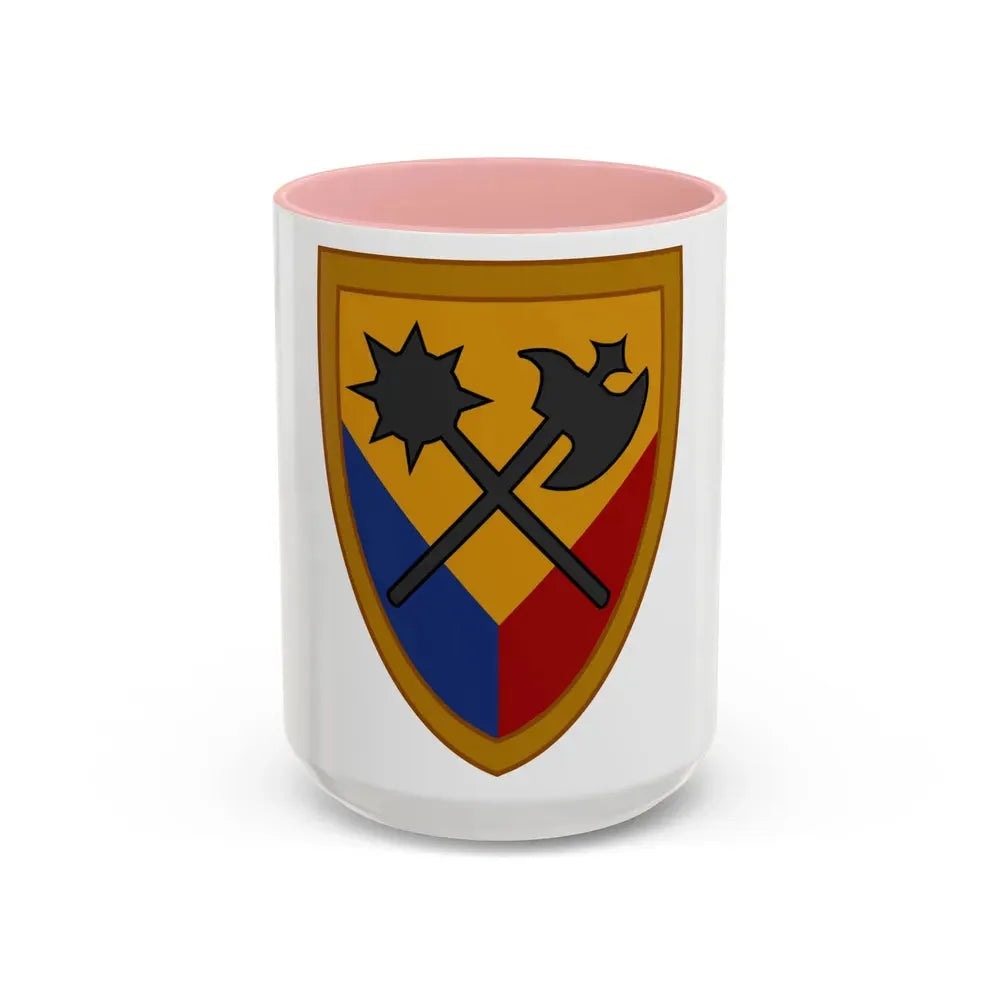 194th Armored Brigade 2 (U.S. Army) Accent Coffee Mug 15oz Pink - Go Mug Yourself