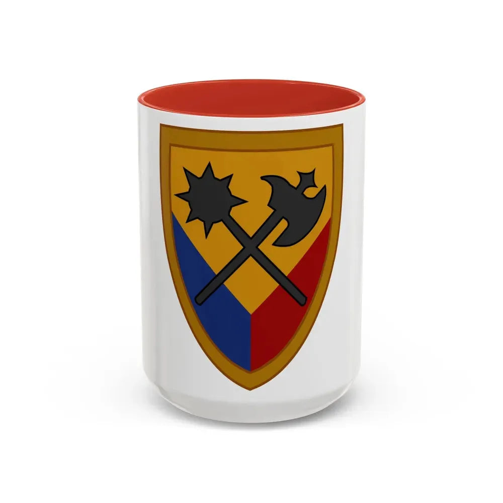194th Armored Brigade 2 (U.S. Army) Accent Coffee Mug 15oz Red - Go Mug Yourself