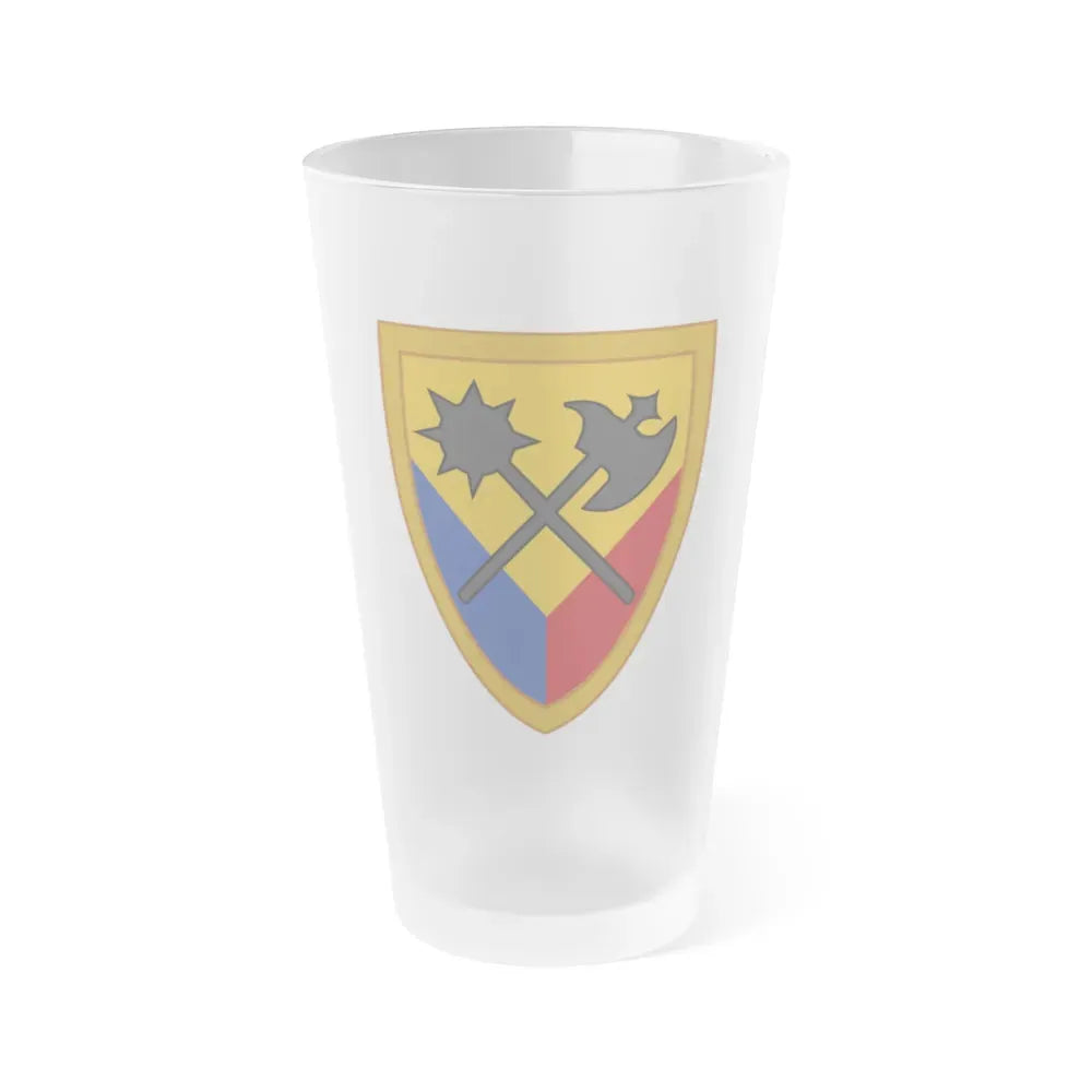 194th Armored Brigade 2 (U.S. Army) Frosted Pint Glass 16oz Default Title - Go Mug Yourself