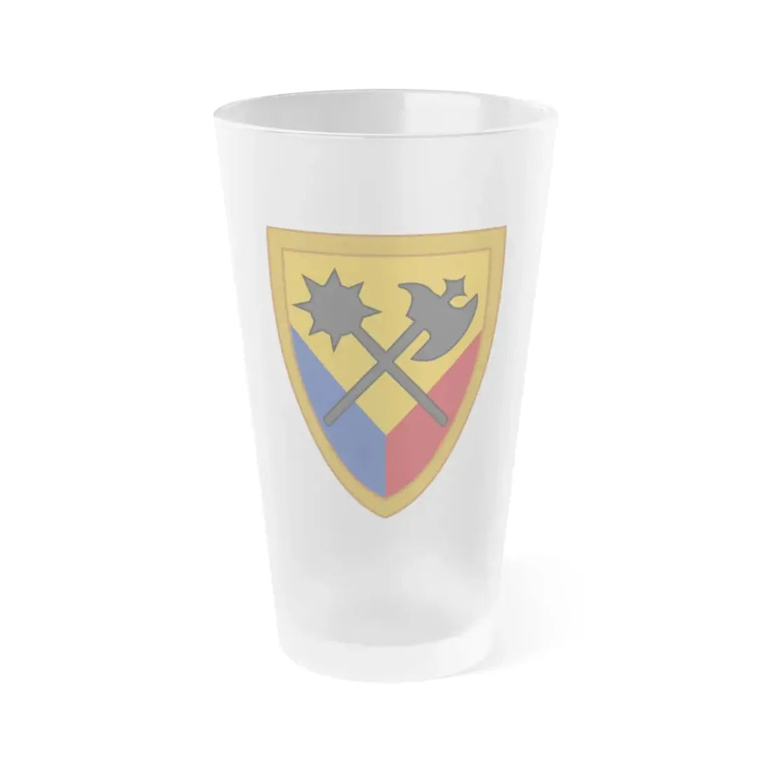 194th Armored Brigade 2 (U.S. Army) Frosted Pint Glass 16oz Default Title - Go Mug Yourself