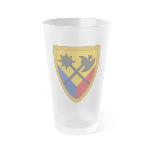 194th Armored Brigade 2 (U.S. Army) Frosted Pint Glass 16oz Default Title - Go Mug Yourself