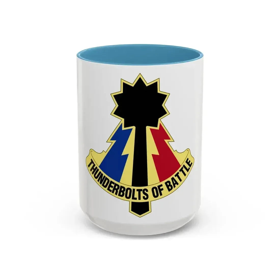 194th Armored Brigade (U.S. Army) Accent Coffee Mug 15oz Light Blue - Go Mug Yourself