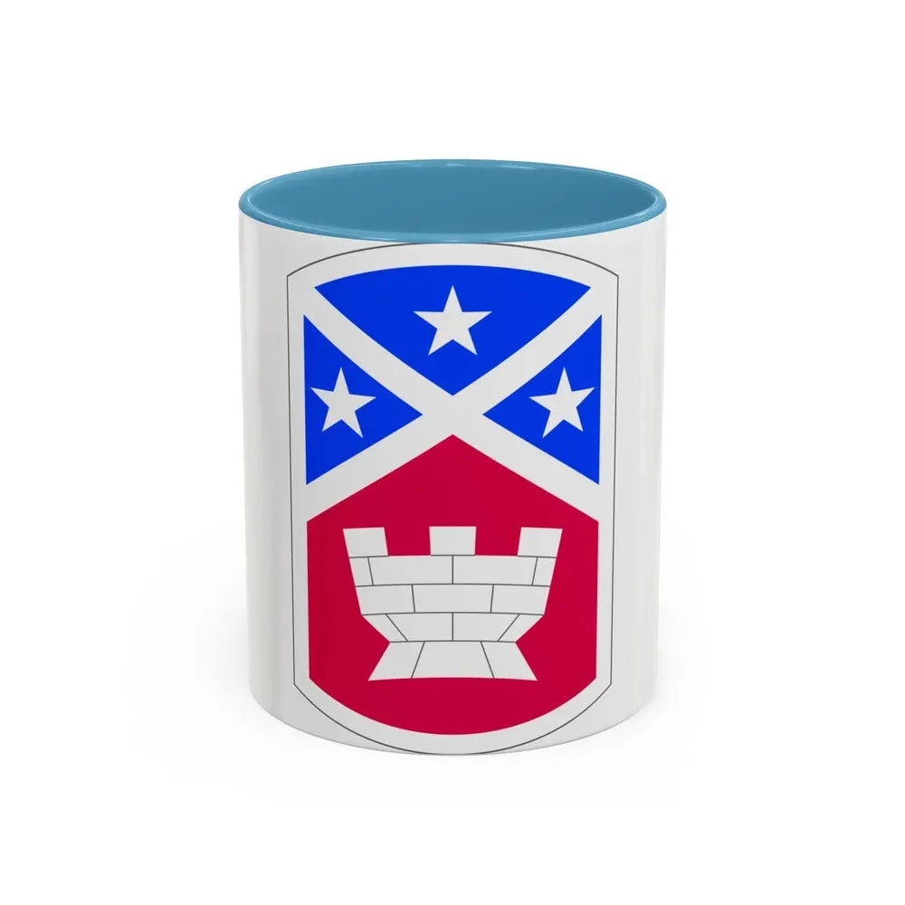 194th Engineer Brigade (U.S. Army) Accent Coffee Mug 11oz Light Blue - Go Mug Yourself