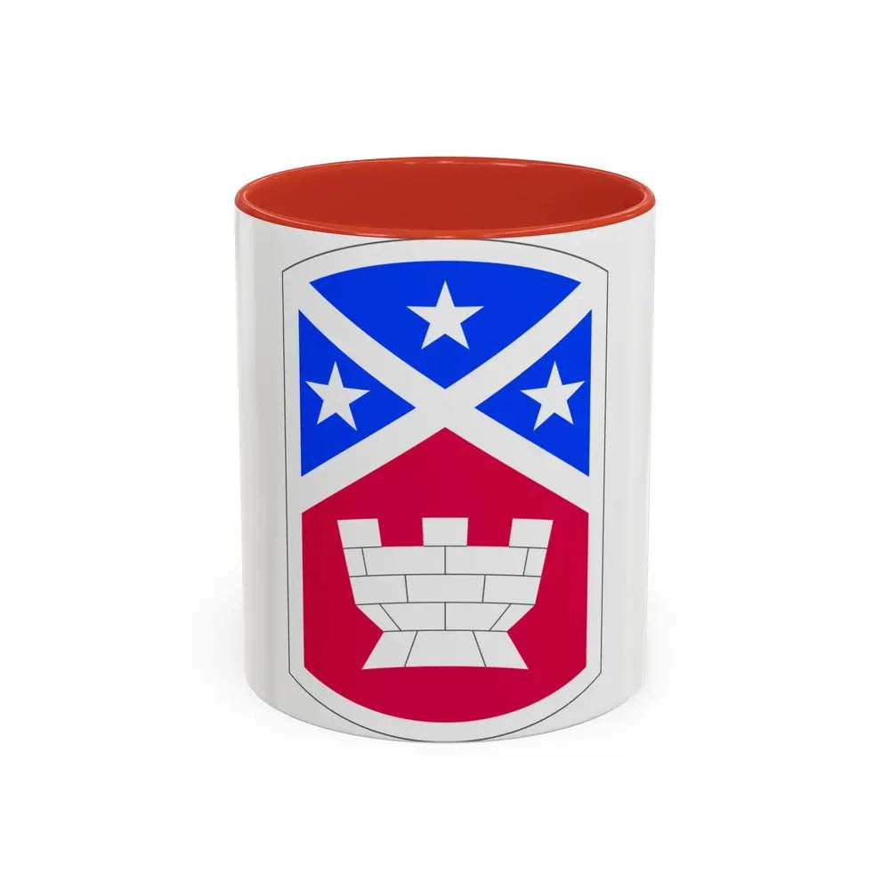 194th Engineer Brigade (U.S. Army) Accent Coffee Mug 11oz Red - Go Mug Yourself