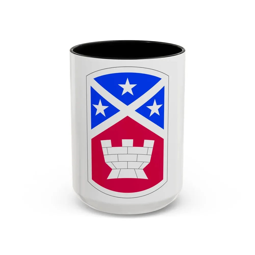 194th Engineer Brigade (U.S. Army) Accent Coffee Mug 15oz Black - Go Mug Yourself
