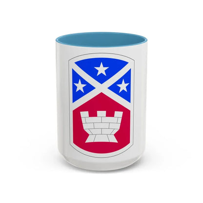 194th Engineer Brigade (U.S. Army) Accent Coffee Mug 15oz Light Blue - Go Mug Yourself
