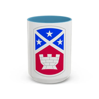 194th Engineer Brigade (U.S. Army) Accent Coffee Mug 15oz Light Blue - Go Mug Yourself