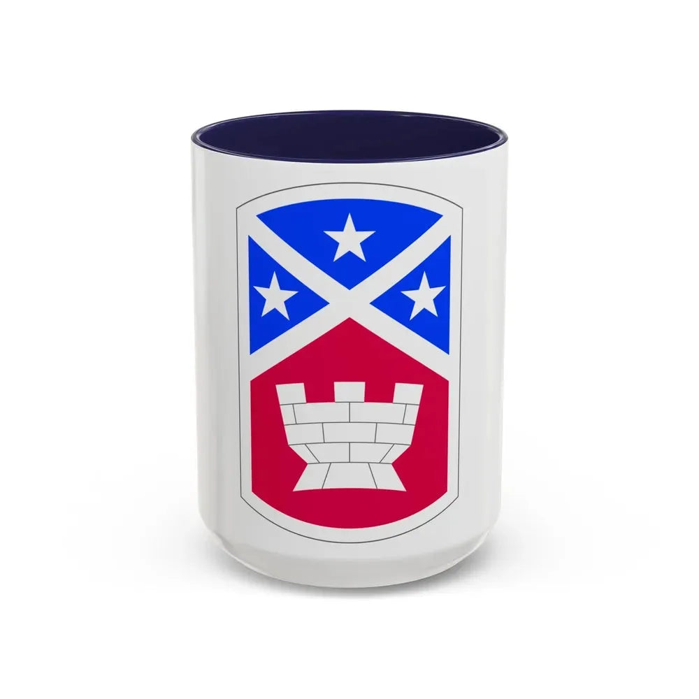 194th Engineer Brigade (U.S. Army) Accent Coffee Mug 15oz Navy - Go Mug Yourself