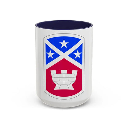 194th Engineer Brigade (U.S. Army) Accent Coffee Mug 15oz Navy - Go Mug Yourself