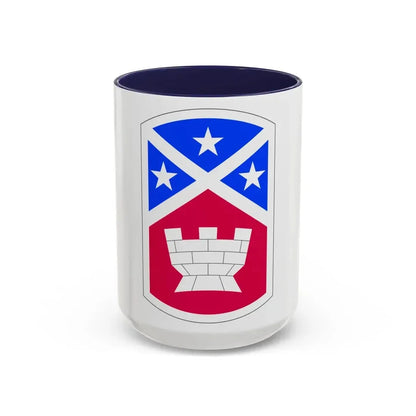 194th Engineer Brigade (U.S. Army) Accent Coffee Mug 15oz Navy - Go Mug Yourself
