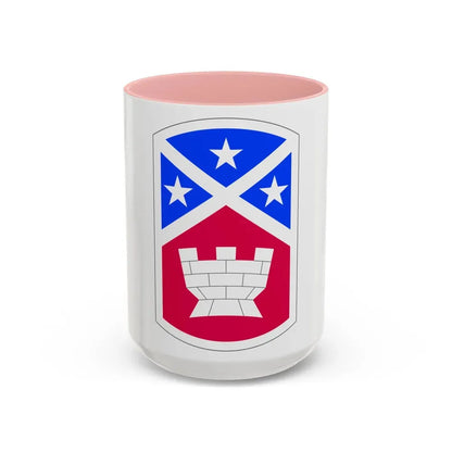194th Engineer Brigade (U.S. Army) Accent Coffee Mug 15oz Pink - Go Mug Yourself