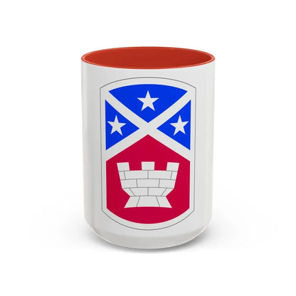 194th Engineer Brigade (U.S. Army) Accent Coffee Mug 15oz Red - Go Mug Yourself