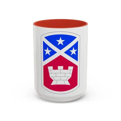 194th Engineer Brigade (U.S. Army) Accent Coffee Mug 15oz Red - Go Mug Yourself