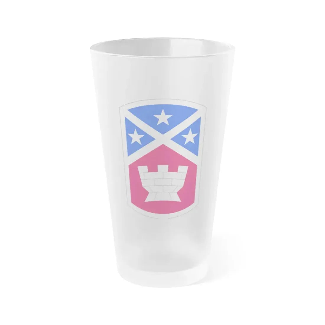 194th Engineer Brigade (U.S. Army) Frosted Pint Glass 16oz Default Title - Go Mug Yourself