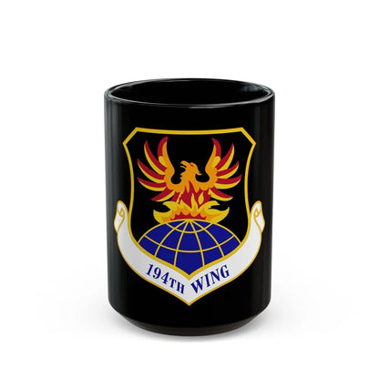 194th Wing (U.S. Air Force) Black Coffee Mug-15oz-Go Mug Yourself