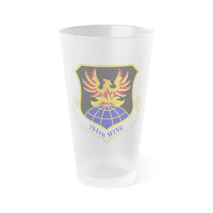 194th Wing (U.S. Air Force) Frosted Pint Glass 16oz-Go Mug Yourself