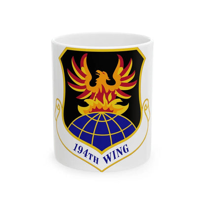 194th Wing (U.S. Air Force) White Coffee Mug-11oz-Go Mug Yourself