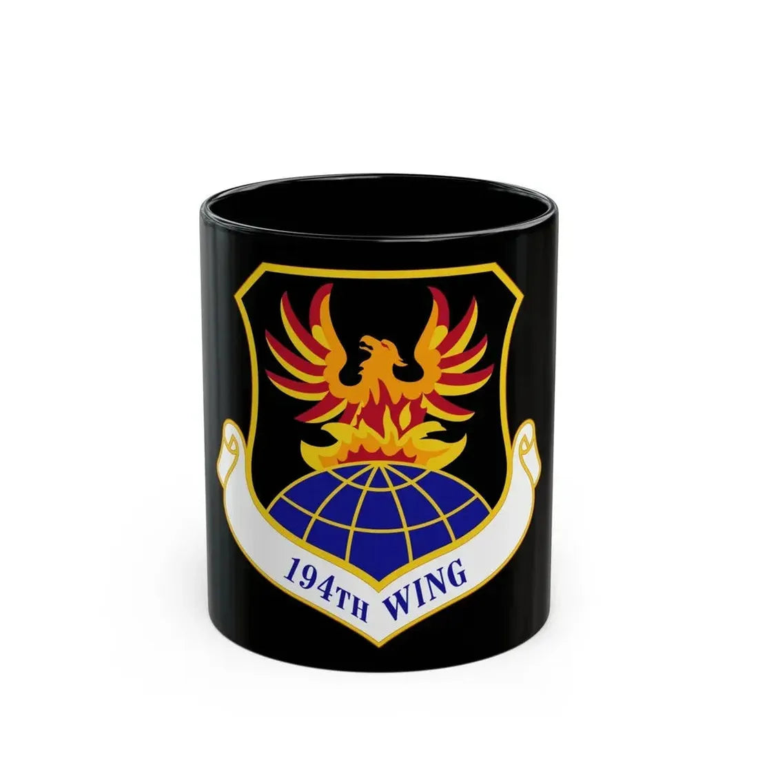 194th Wing (U.S. Air Force) Black Coffee Mug 11oz - Go Mug Yourself