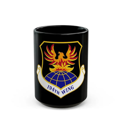 194th Wing (U.S. Air Force) Black Coffee Mug 15oz - Go Mug Yourself