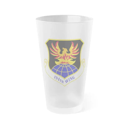 194th Wing (U.S. Air Force) Frosted Pint Glass 16oz - Go Mug Yourself