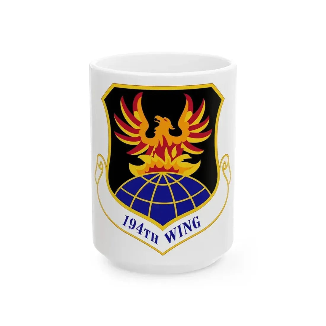 194th Wing (U.S. Air Force) White Coffee Mug 15oz - Go Mug Yourself