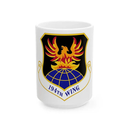 194th Wing (U.S. Air Force) White Coffee Mug 15oz - Go Mug Yourself