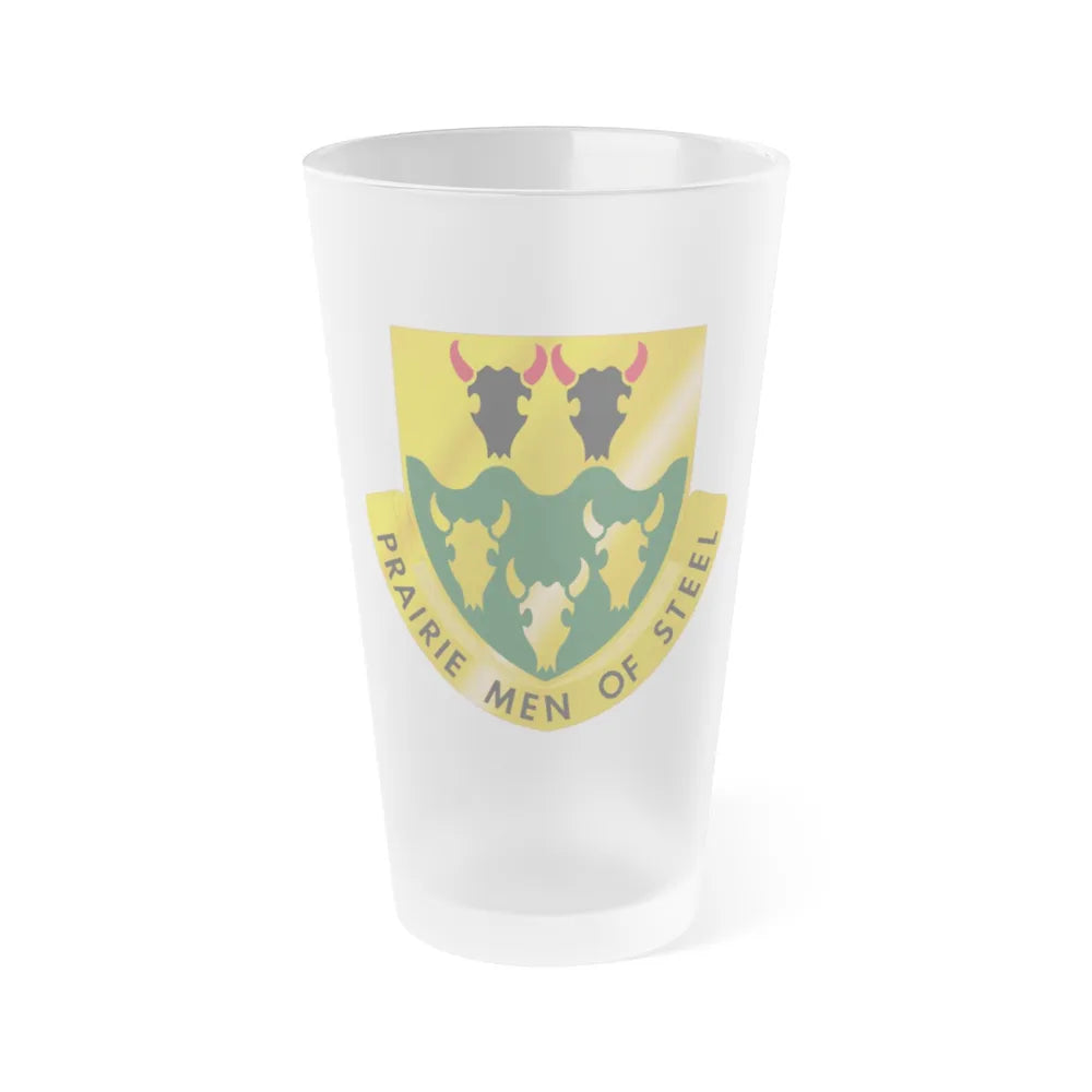 195 Armor Regiment (U.S. Army) Frosted Pint Glass 16oz-Go Mug Yourself