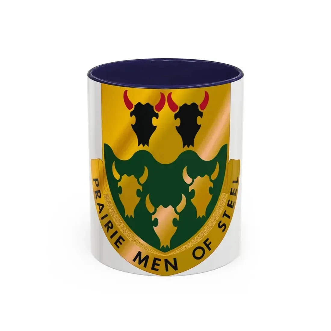 195 Armor Regiment (U.S. Army) Accent Coffee Mug 11oz Navy - Go Mug Yourself