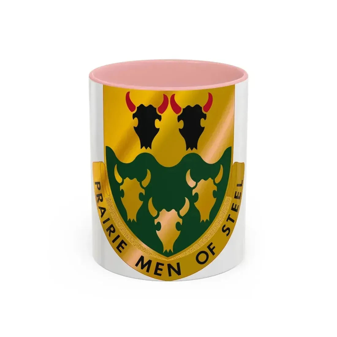 195 Armor Regiment (U.S. Army) Accent Coffee Mug 11oz Pink - Go Mug Yourself