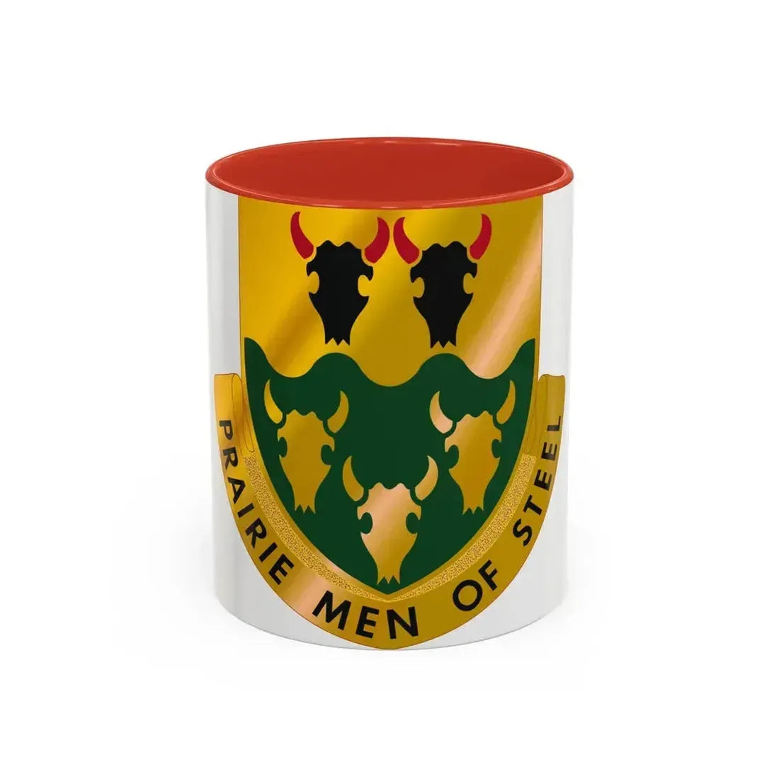 195 Armor Regiment (U.S. Army) Accent Coffee Mug 11oz Red - Go Mug Yourself