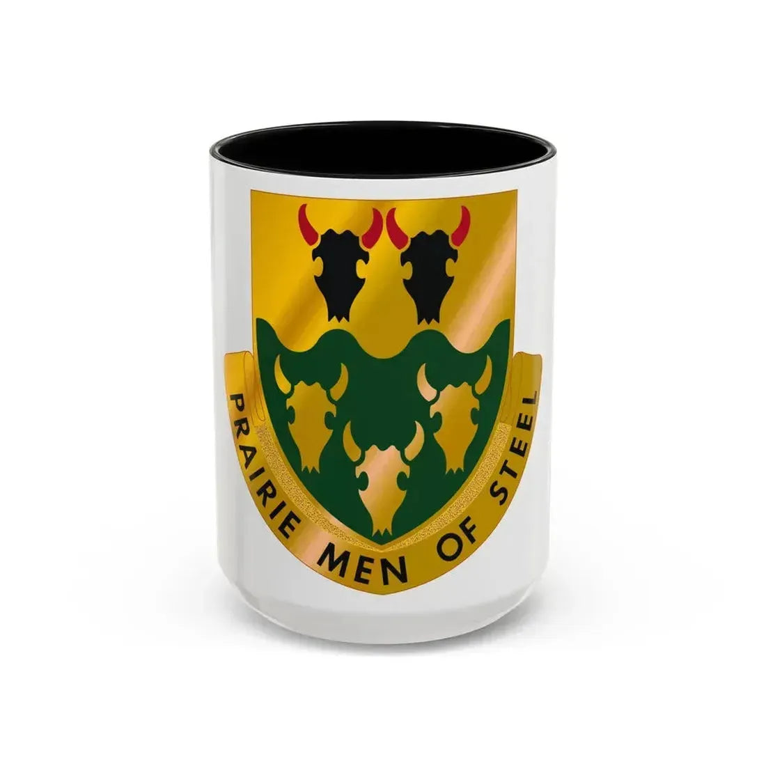 195 Armor Regiment (U.S. Army) Accent Coffee Mug 15oz Black - Go Mug Yourself