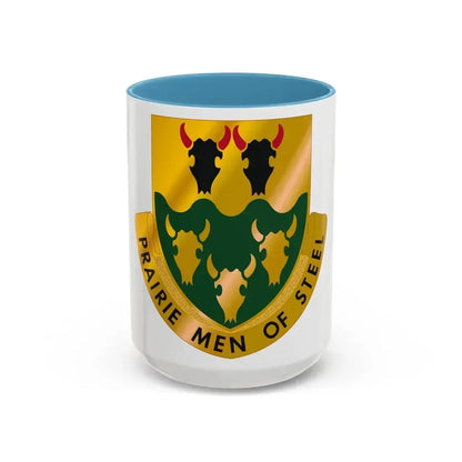 195 Armor Regiment (U.S. Army) Accent Coffee Mug 15oz Light Blue - Go Mug Yourself